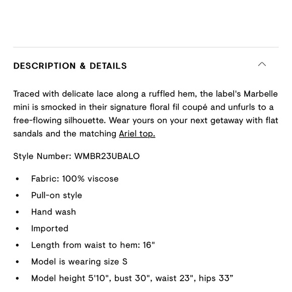 Poupette St Barth Floral Off-Shoulder top & skirt- size large - Picture 10 of 10